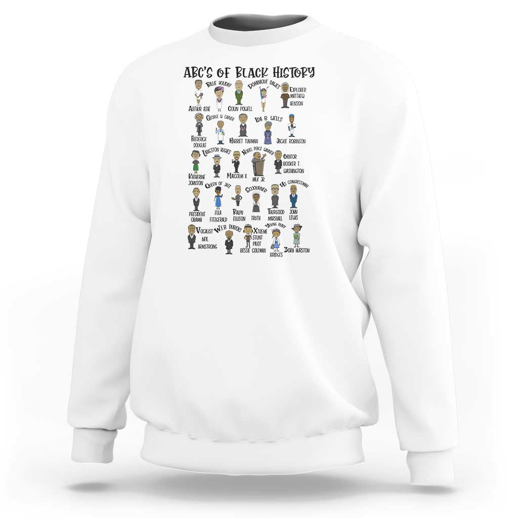 ABCs of Black History Month Sweatshirt Black Excellence Pride