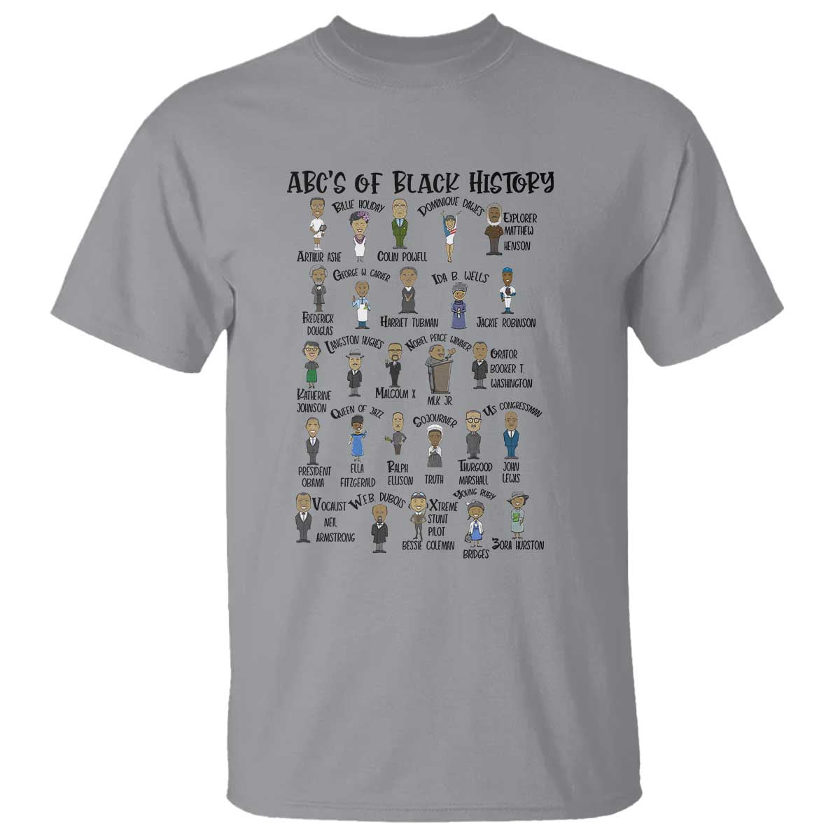 ABCs of Black History Month T Shirt Black Excellence Pride