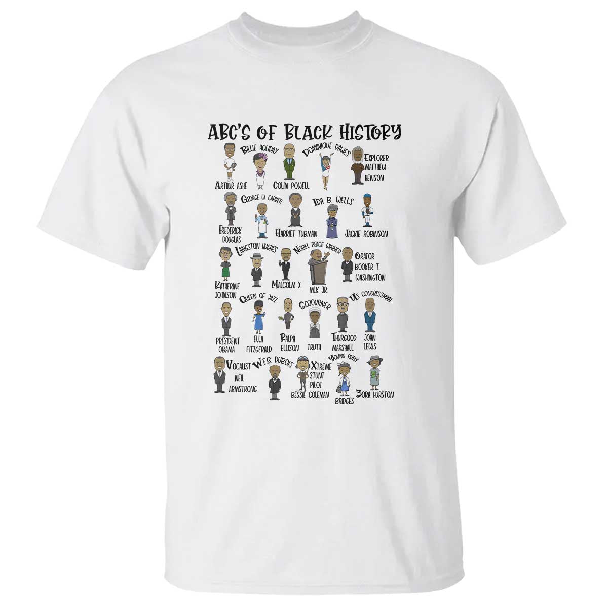 ABCs of Black History Month T Shirt Black Excellence Pride