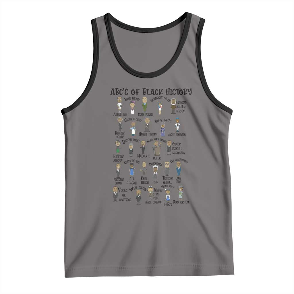 ABCs of Black History Month Tank Top Black Excellence Pride