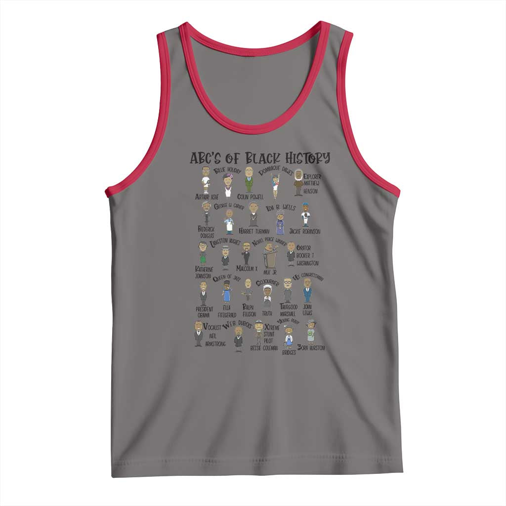ABCs of Black History Month Tank Top Black Excellence Pride