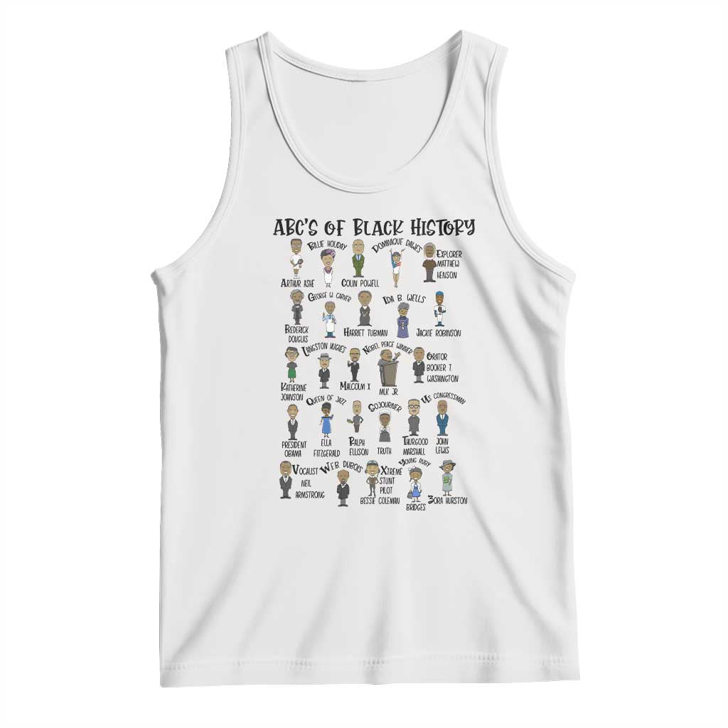 ABCs of Black History Month Tank Top Black Excellence Pride