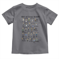 ABCs of Black History Month Toddler T Shirt Black Excellence Pride