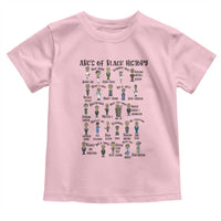 ABCs of Black History Month Toddler T Shirt Black Excellence Pride