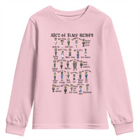 ABCs of Black History Month Youth Sweatshirt Black Excellence Pride