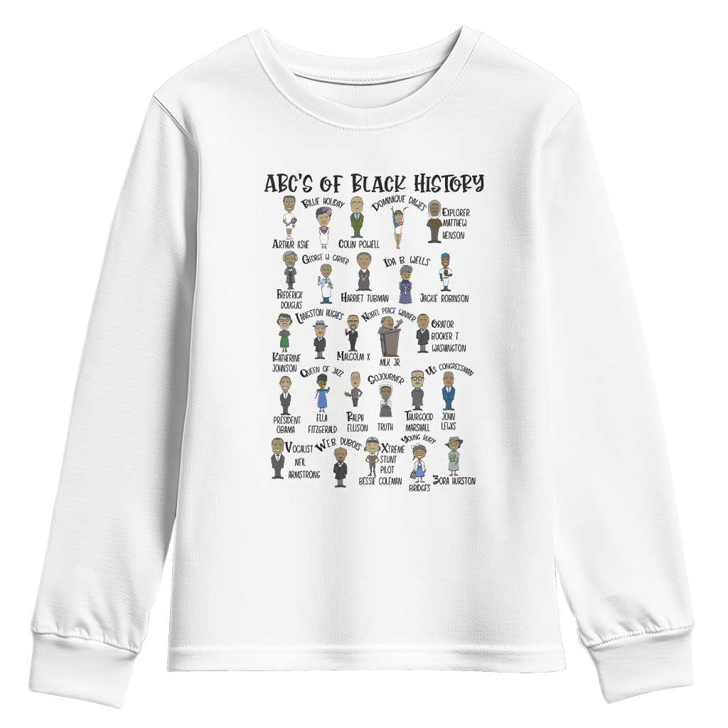 ABCs of Black History Month Youth Sweatshirt Black Excellence Pride