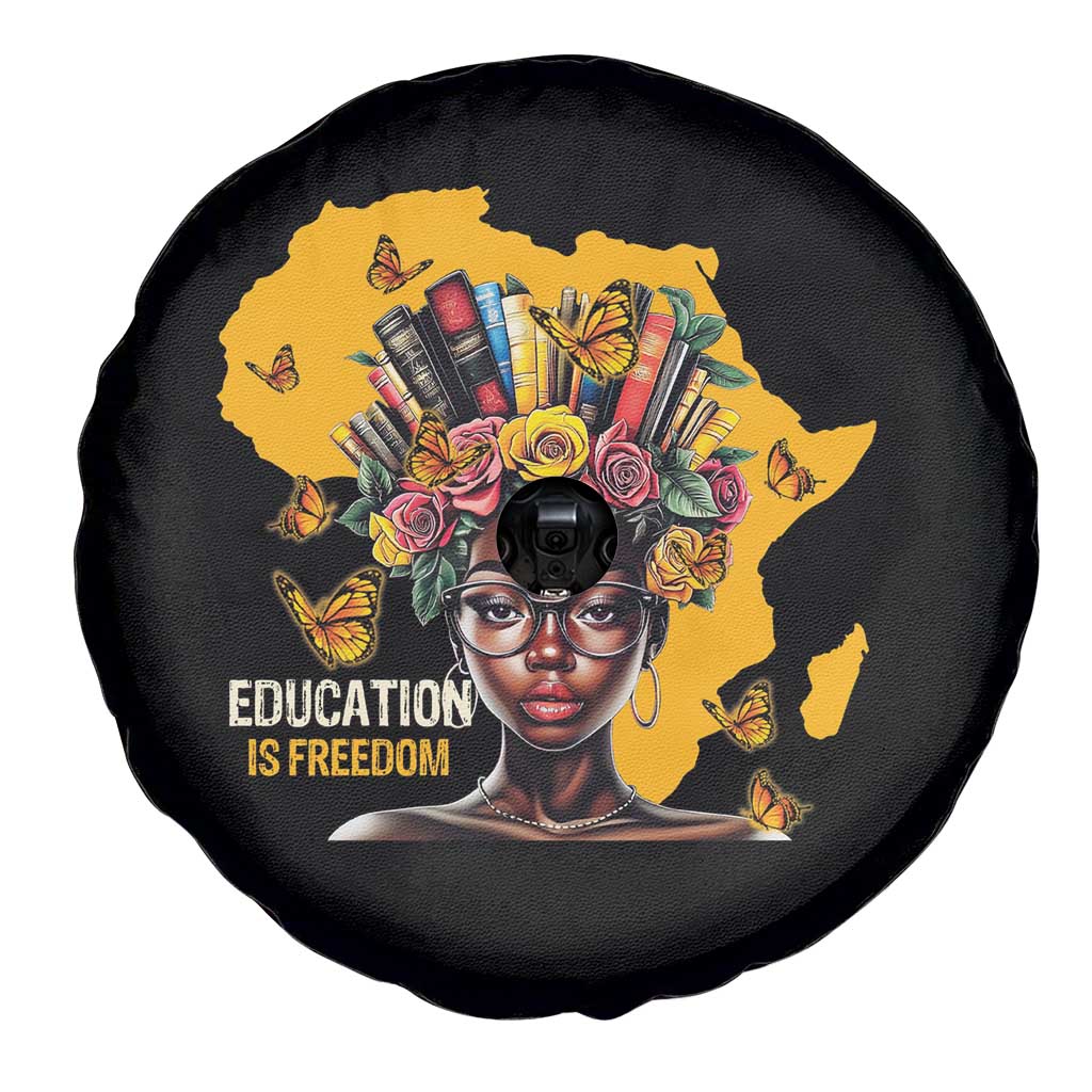Education Is Freedom Spare Tire Cover Black Teacher Books Black History Month