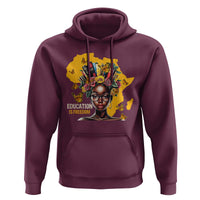 Education Is Freedom Hoodie Black Teacher Books Black History Month