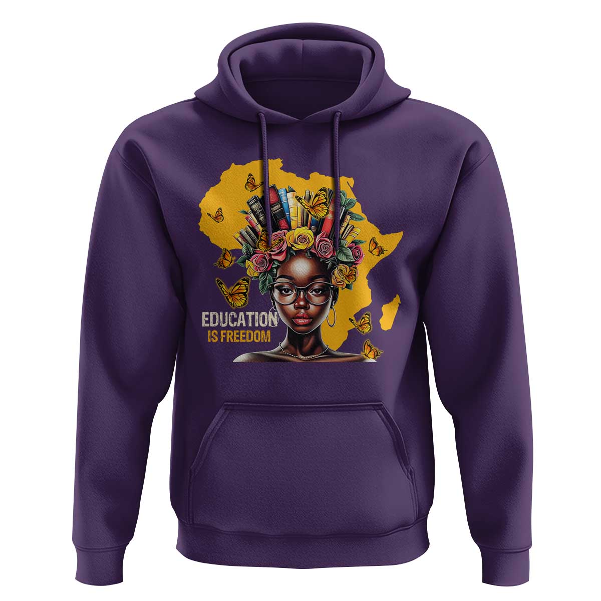 Education Is Freedom Hoodie Black Teacher Books Black History Month
