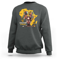 Education Is Freedom Sweatshirt Black Teacher Books Black History Month