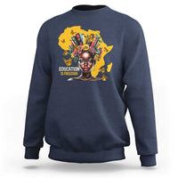 Education Is Freedom Sweatshirt Black Teacher Books Black History Month