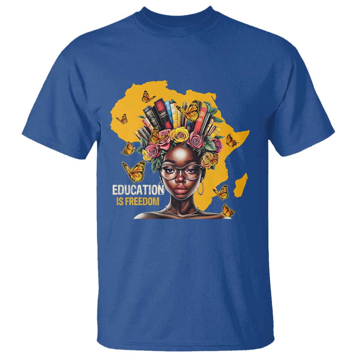 Education Is Freedom T Shirt Black Teacher Books Black History Month