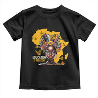 Education Is Freedom Toddler T Shirt Black Teacher Books Black History Month