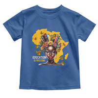 Education Is Freedom Toddler T Shirt Black Teacher Books Black History Month