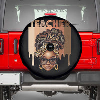 Black Teacher Magic Spare Tire Cover Black History Month Afro Hair Melanin