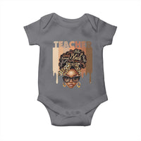 Black Teacher Magic Baby Onesie Black History Month Afro Hair Melanin
