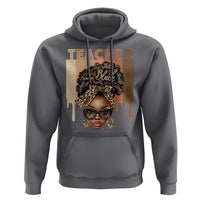 Black Teacher Magic Hoodie Black History Month Afro Hair Melanin