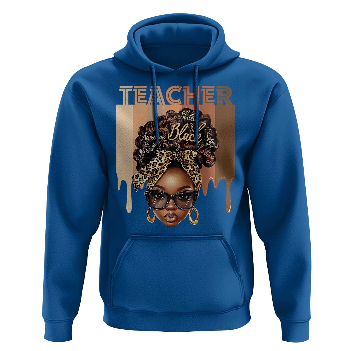 Black Teacher Magic Hoodie Black History Month Afro Hair Melanin