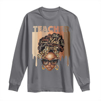 Black Teacher Magic Long Sleeve Shirt Black History Month Afro Hair Melanin