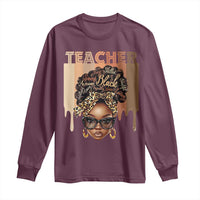 Black Teacher Magic Long Sleeve Shirt Black History Month Afro Hair Melanin