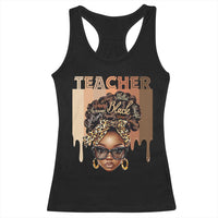 Black Teacher Magic Racerback Tank Top Black History Month Afro Hair Melanin