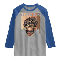 Black Teacher Magic Raglan Shirt Black History Month Afro Hair Melanin