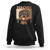 Black Teacher Magic Sweatshirt Black History Month Afro Hair Melanin