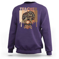 Black Teacher Magic Sweatshirt Black History Month Afro Hair Melanin