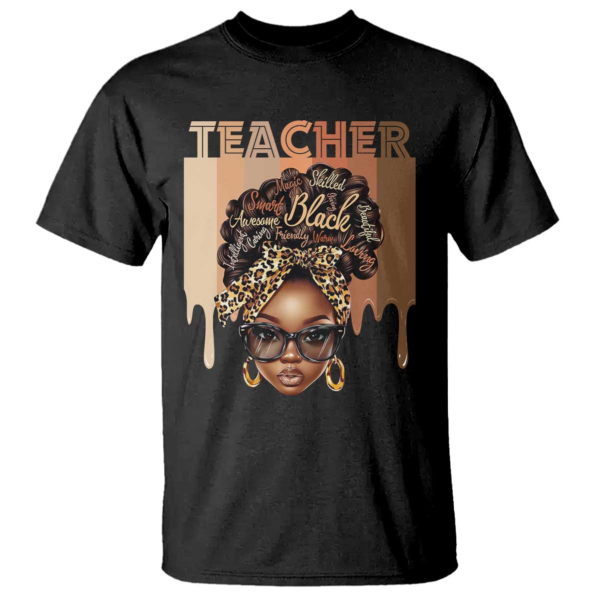 Black Teacher Magic T Shirt Black History Month Afro Hair Melanin