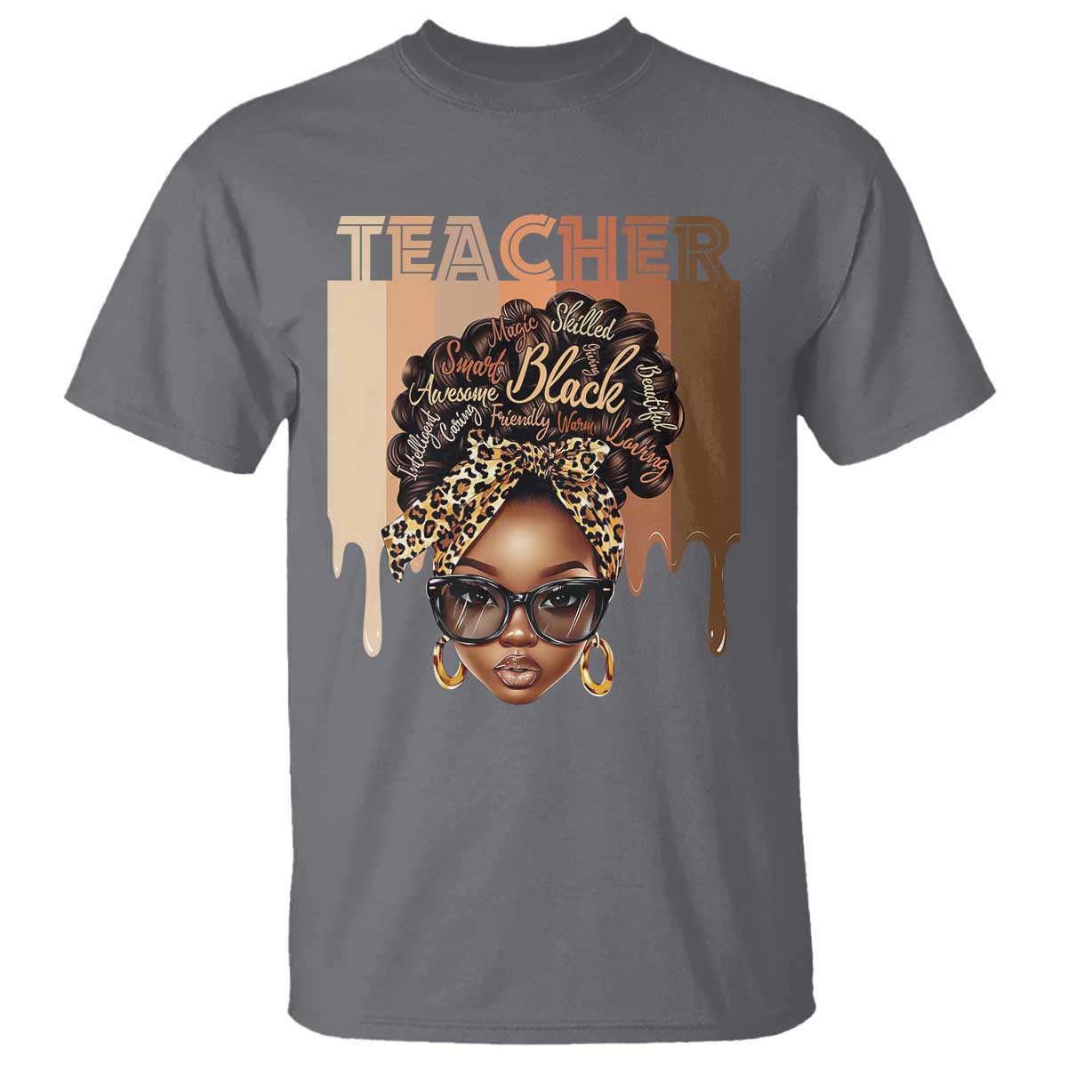 Black Teacher Magic T Shirt Black History Month Afro Hair Melanin