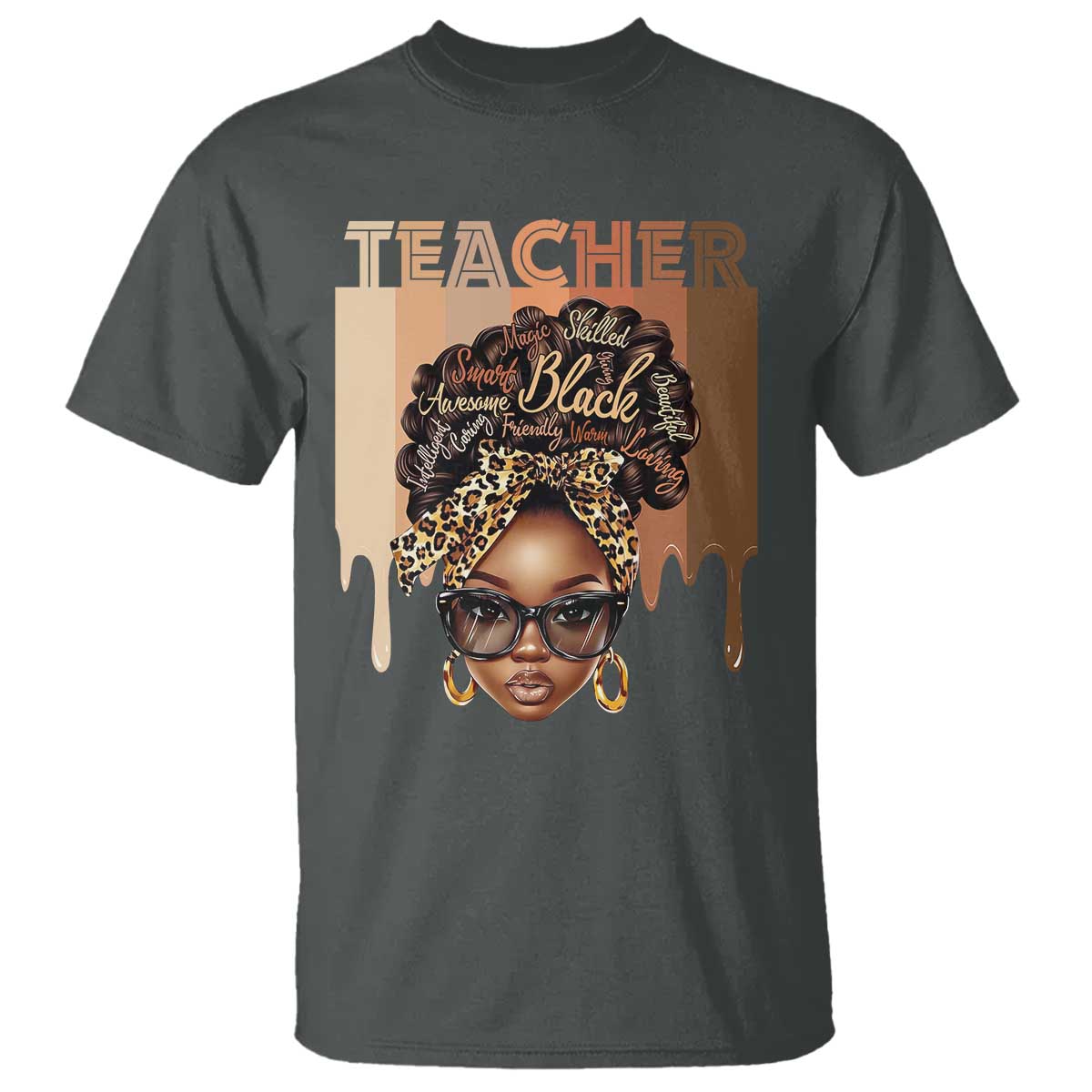 Black Teacher Magic T Shirt Black History Month Afro Hair Melanin