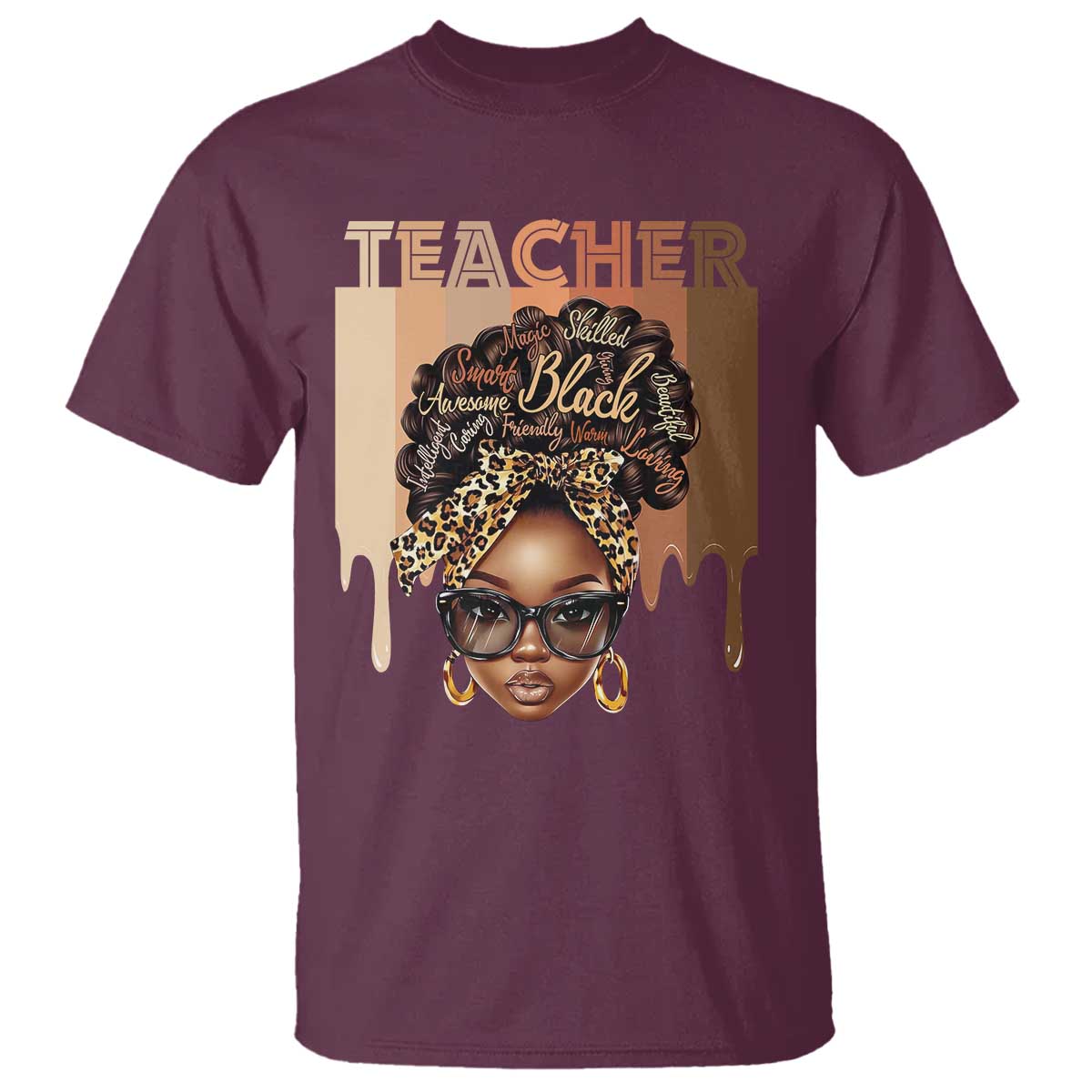 Black Teacher Magic T Shirt Black History Month Afro Hair Melanin