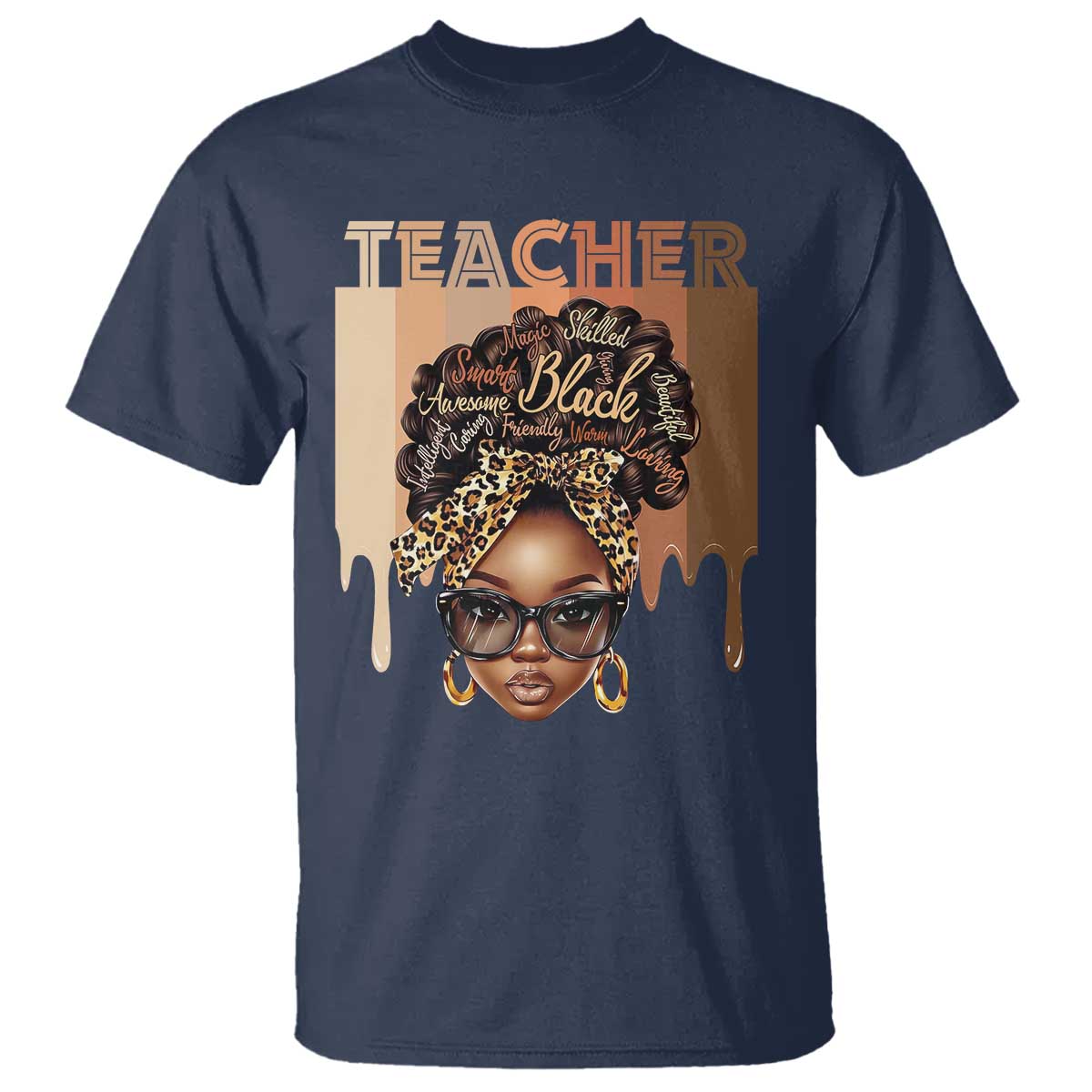 Black Teacher Magic T Shirt Black History Month Afro Hair Melanin