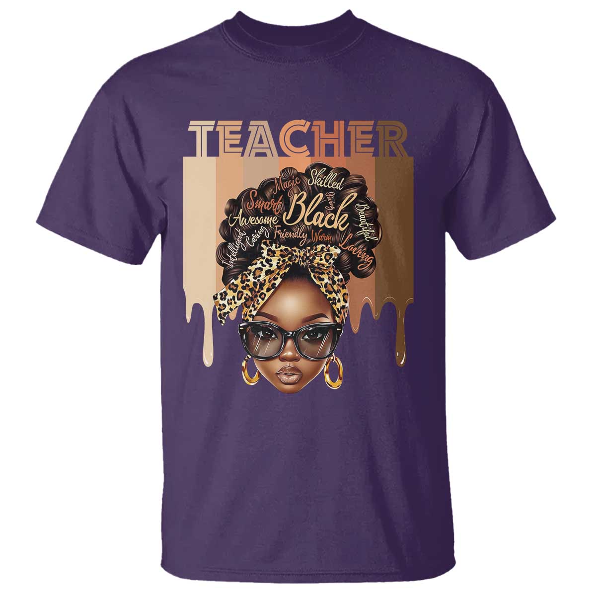 Black Teacher Magic T Shirt Black History Month Afro Hair Melanin