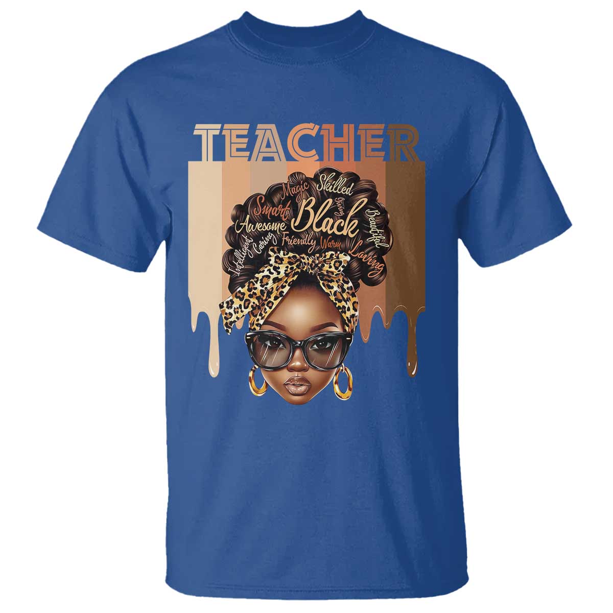 Black Teacher Magic T Shirt Black History Month Afro Hair Melanin