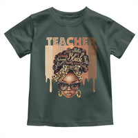 Black Teacher Magic Toddler T Shirt Black History Month Afro Hair Melanin