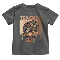 Black Teacher Magic Toddler T Shirt Black History Month Afro Hair Melanin