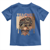Black Teacher Magic Toddler T Shirt Black History Month Afro Hair Melanin