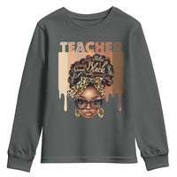 Black Teacher Magic Youth Sweatshirt Black History Month Afro Hair Melanin