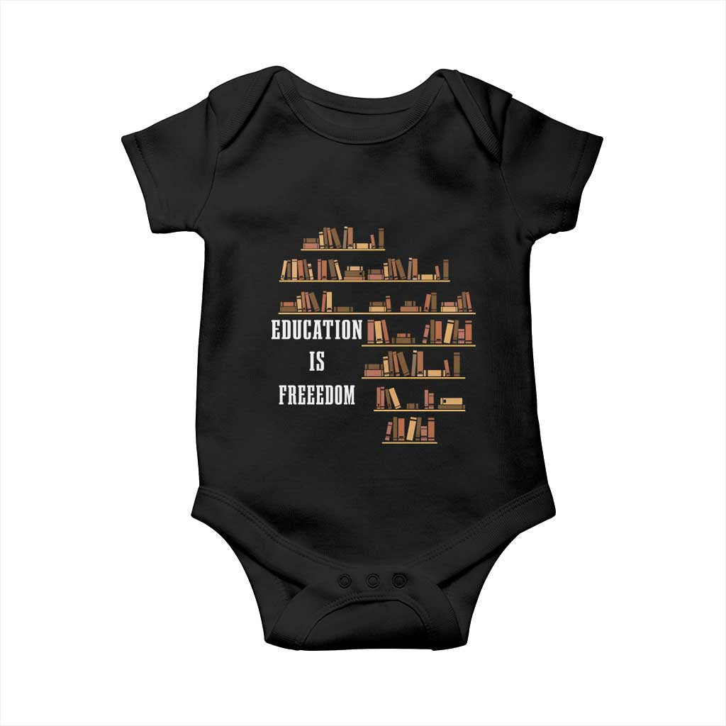 Black History Education Is Freedom Baby Onesie African Roots Africa Map