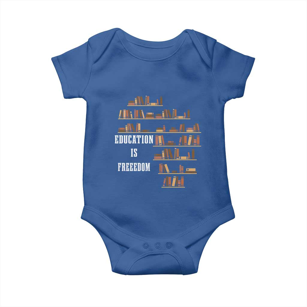 Black History Education Is Freedom Baby Onesie African Roots Africa Map