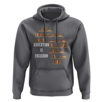 Black History Education Is Freedom Hoodie African Roots Africa Map