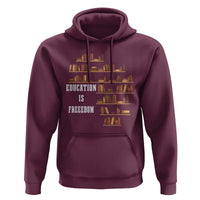Black History Education Is Freedom Hoodie African Roots Africa Map