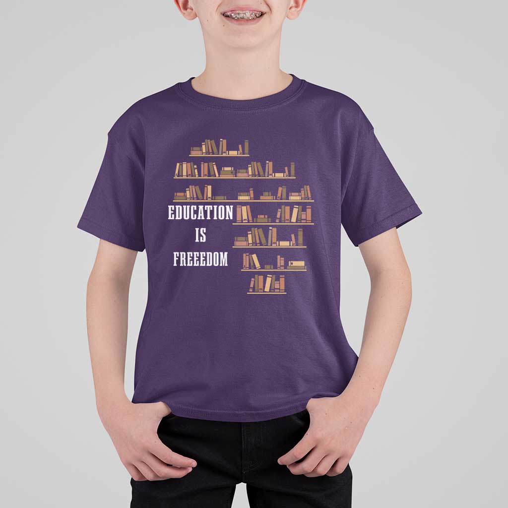 Black History Education Is Freedom T Shirt For Kid African Roots Africa Map
