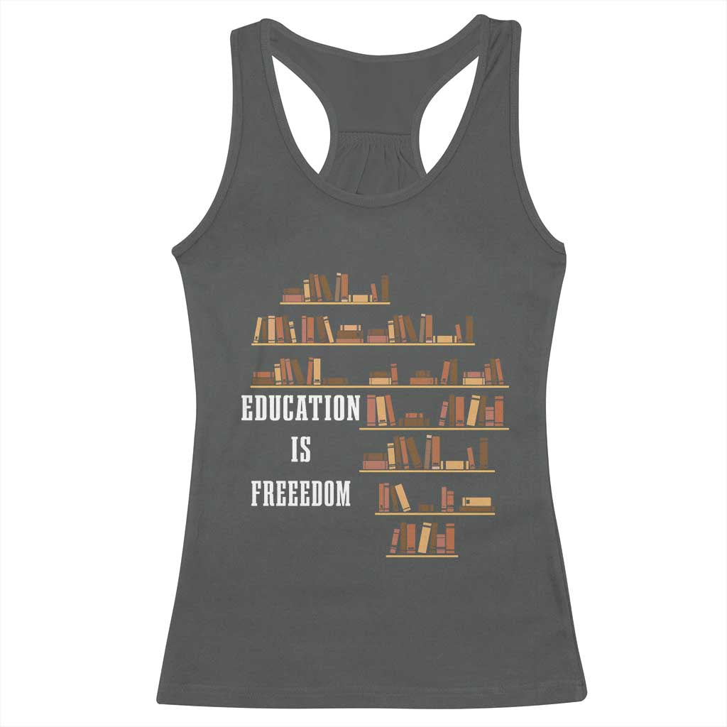 Black History Education Is Freedom Racerback Tank Top African Roots Africa Map
