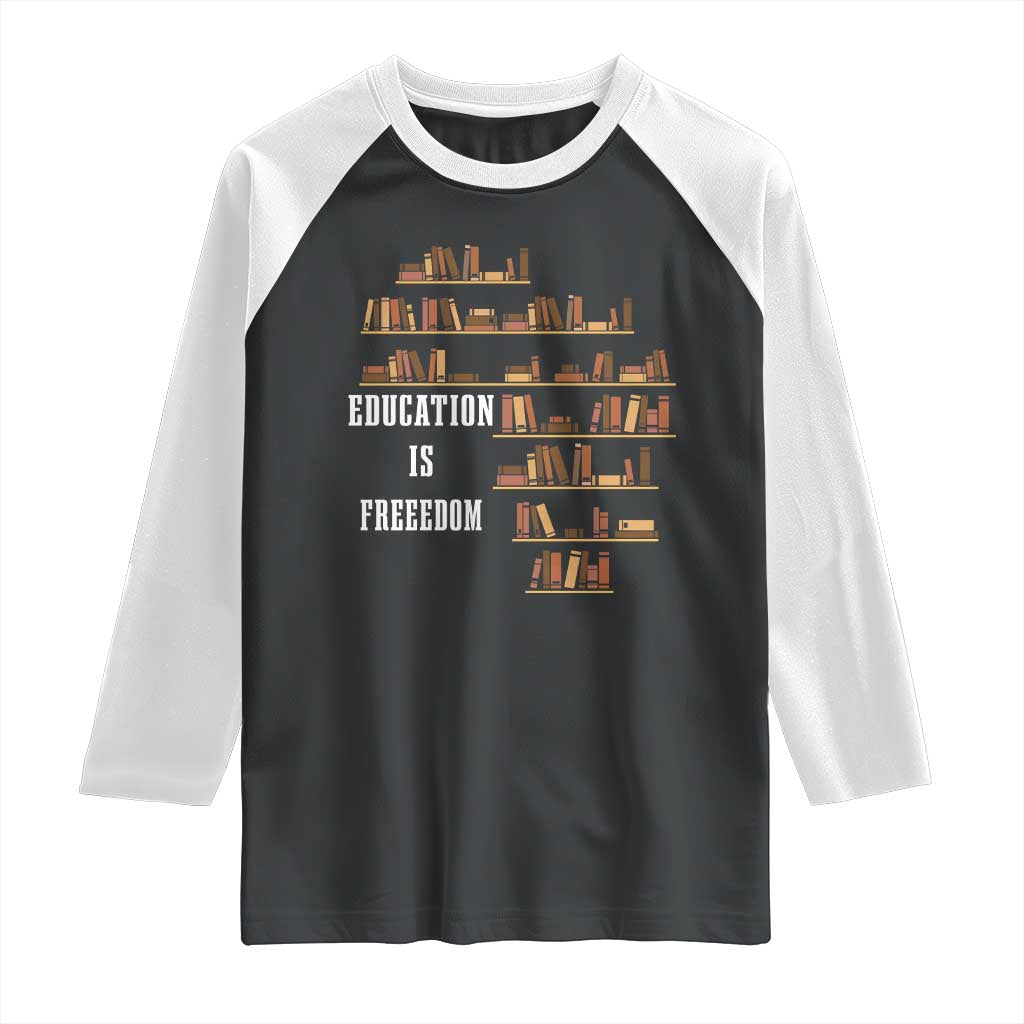 Black History Education Is Freedom Raglan Shirt African Roots Africa Map