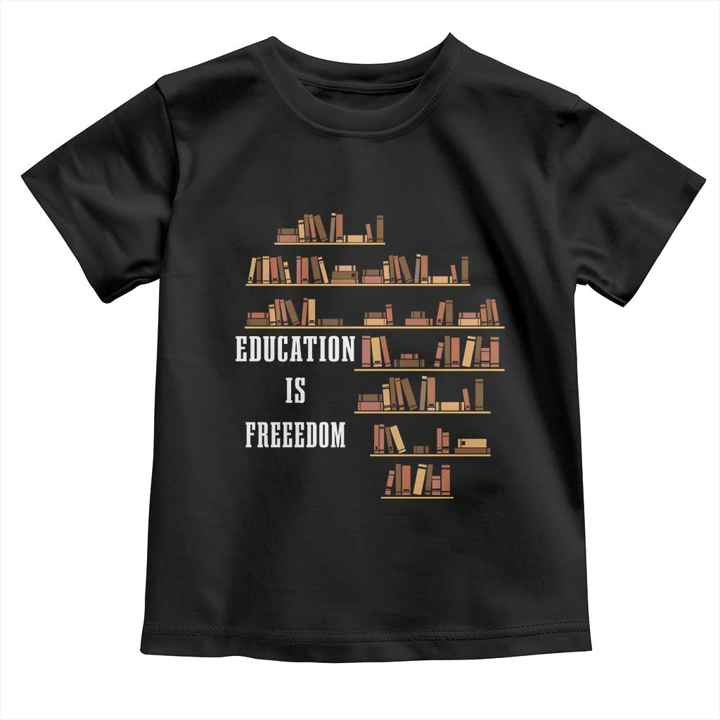 Black History Education Is Freedom Toddler T Shirt African Roots Africa Map