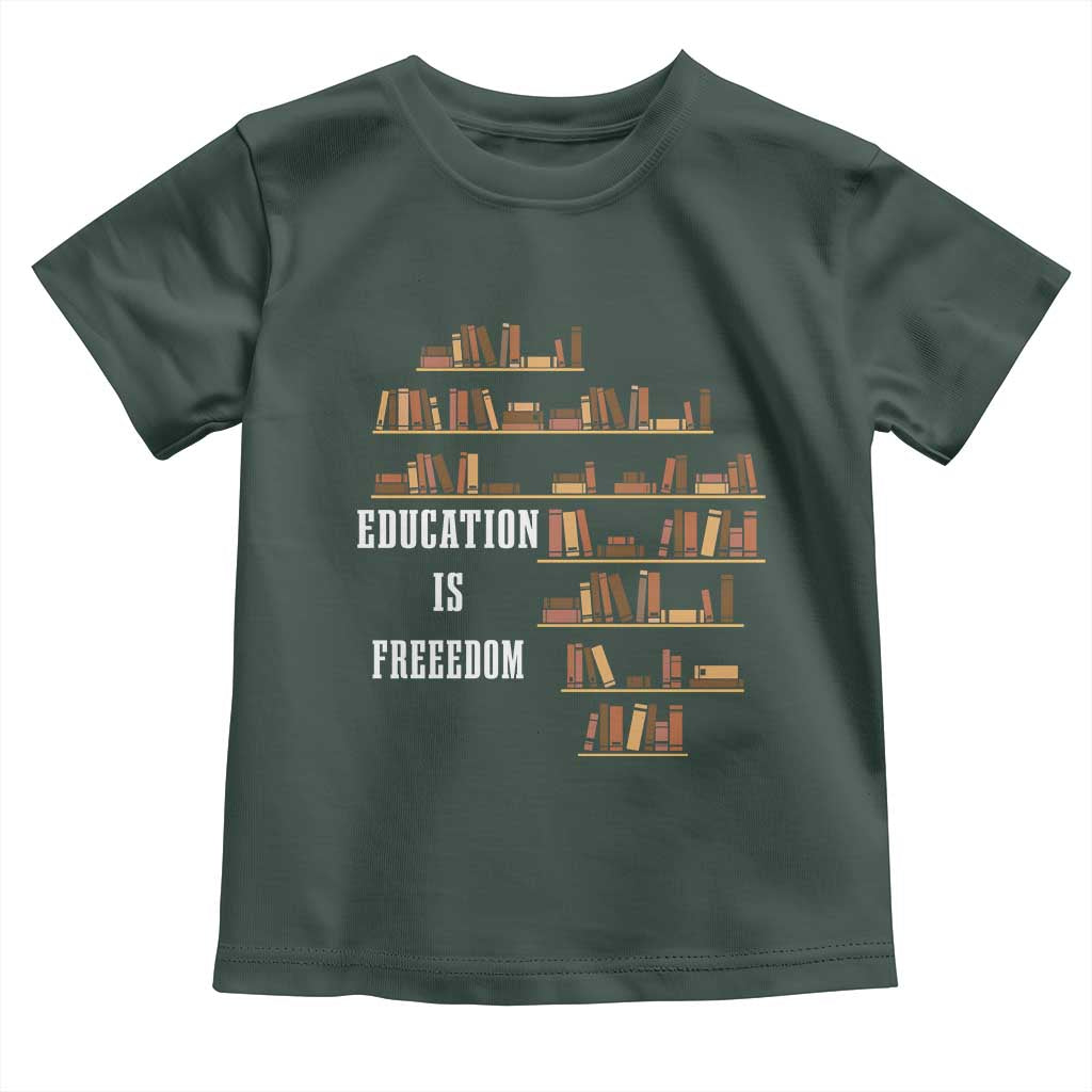 Black History Education Is Freedom Toddler T Shirt African Roots Africa Map