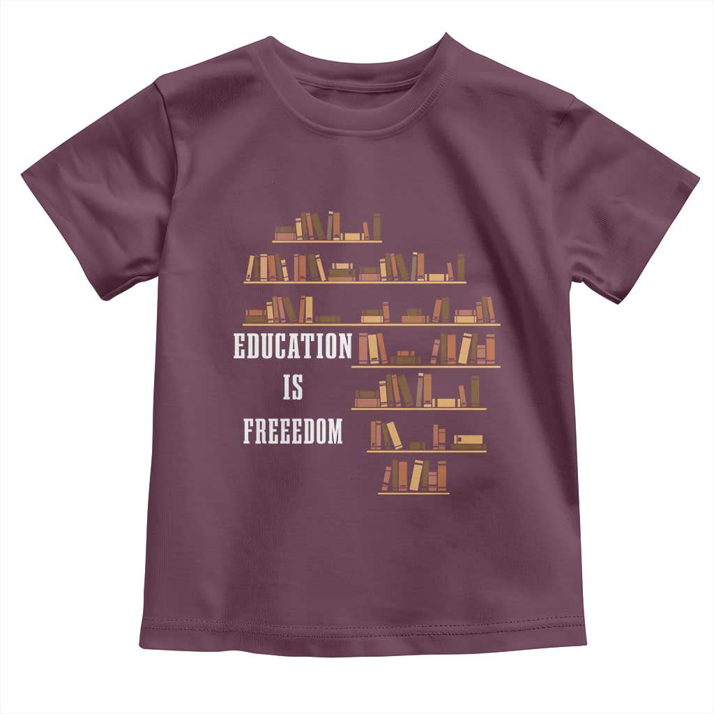 Black History Education Is Freedom Toddler T Shirt African Roots Africa Map