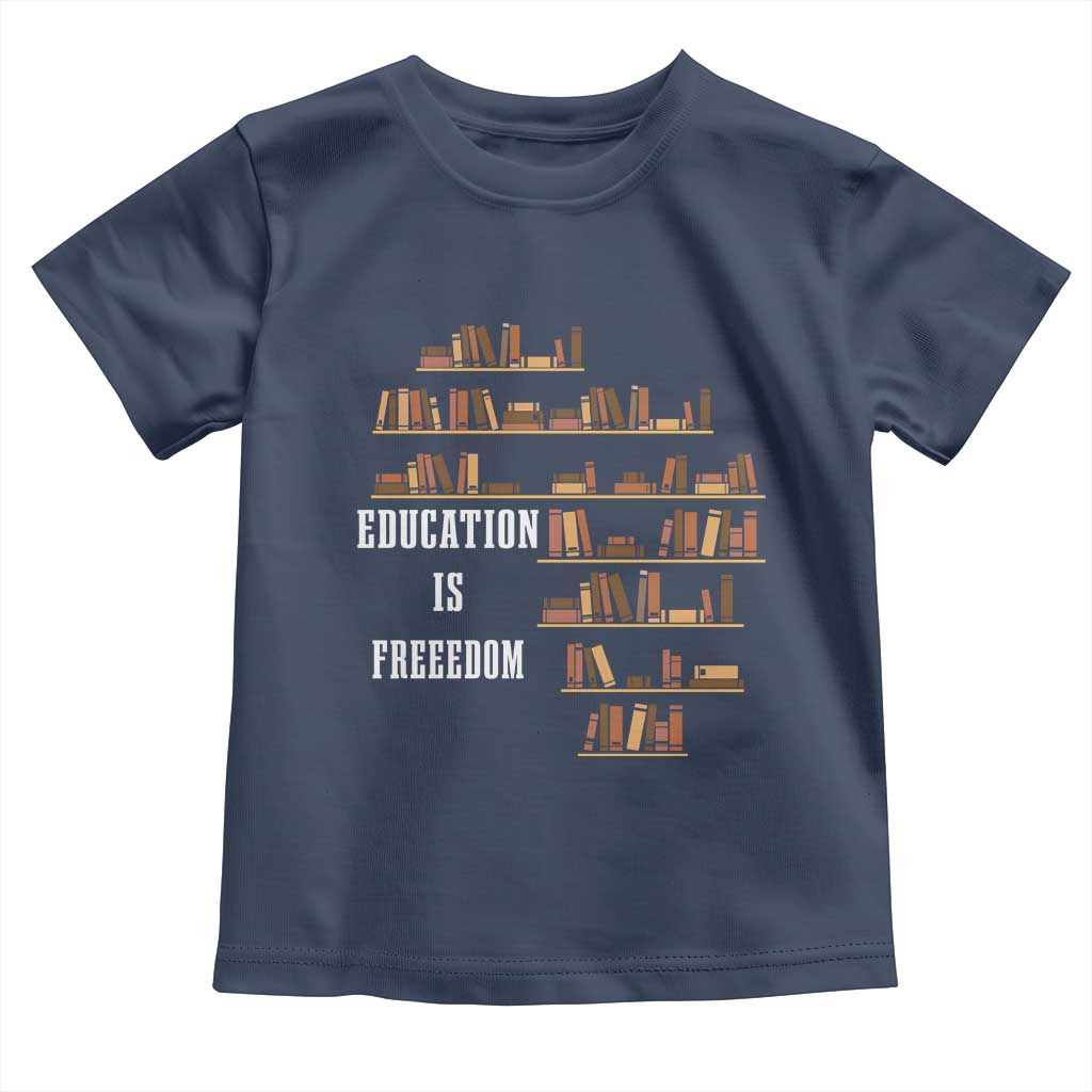 Black History Education Is Freedom Toddler T Shirt African Roots Africa Map
